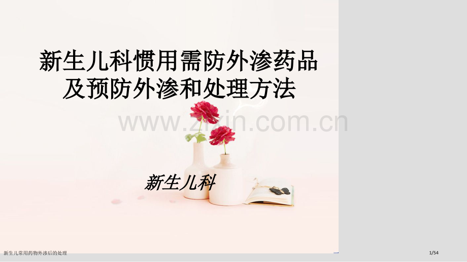 新生儿常用药物外渗后的处理.pptx_第1页