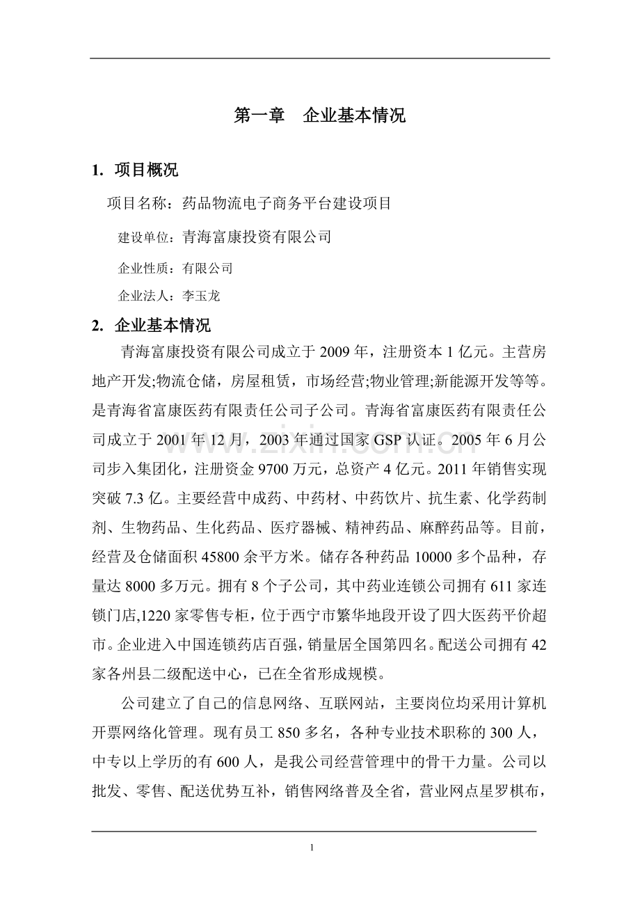 电子商务平台建设项目可行性研究报告.doc_第2页