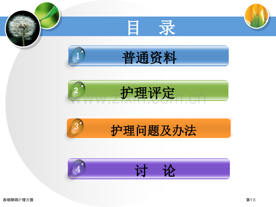 吞咽障碍护理查房.pptx_第1页