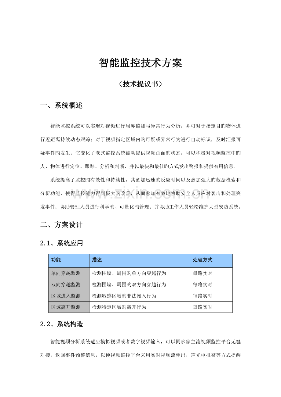 智能监控系统方案.doc_第1页