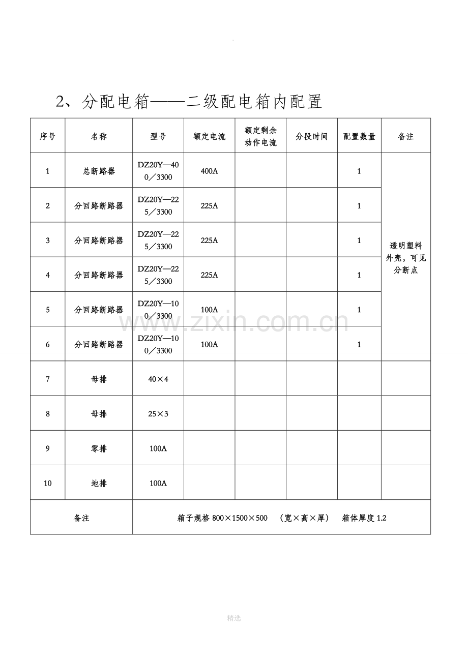 建筑工地配电箱(一、二、三、塔吊)内配置.doc_第2页