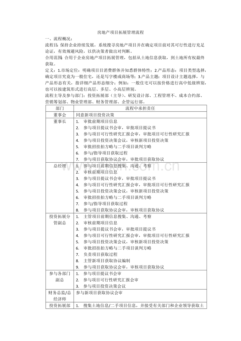 房地产投资拓展流程.docx_第1页