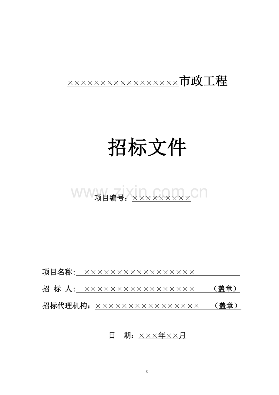 市政工程招标文件.doc_第1页