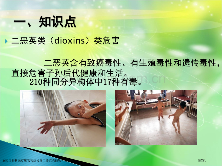 危险废物和医疗废物焚烧处置二恶英类控制和管理.pptx_第2页