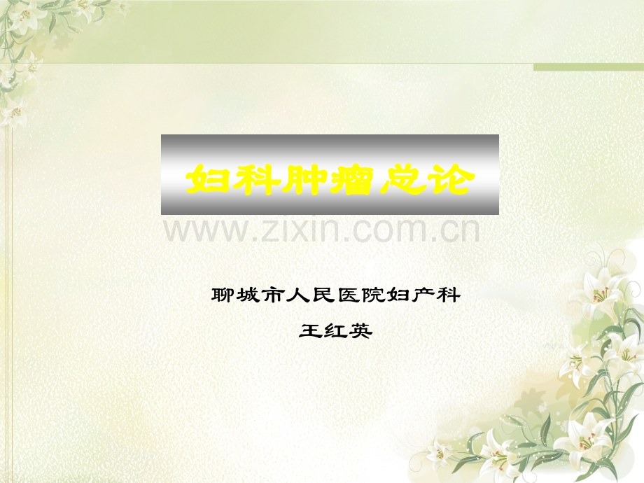 妇科肿瘤总论ppt课件.ppt_第1页