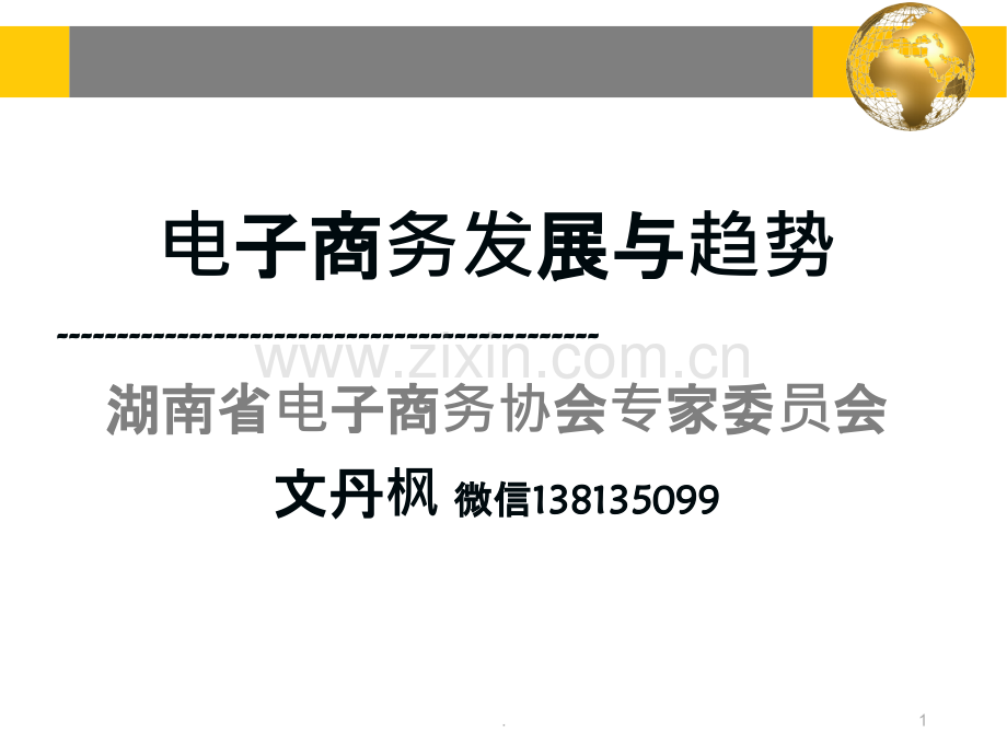 电子商发展现状及趋势湘潭PPT课件.ppt_第1页