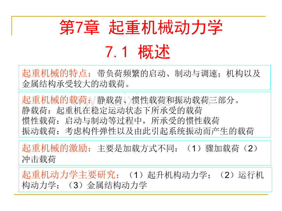 第7章-起重机械动力学2012.12.31PPT课件.ppt_第1页