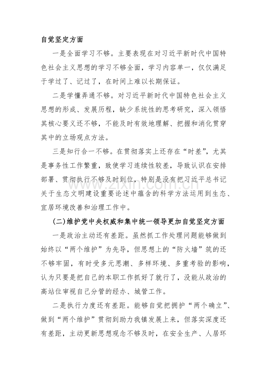 两篇文：2024年围绕“践行宗旨服务人民、求真务实狠抓落实、履行从严治党政治责任”等“六个方面”对照检查材料.docx_第2页