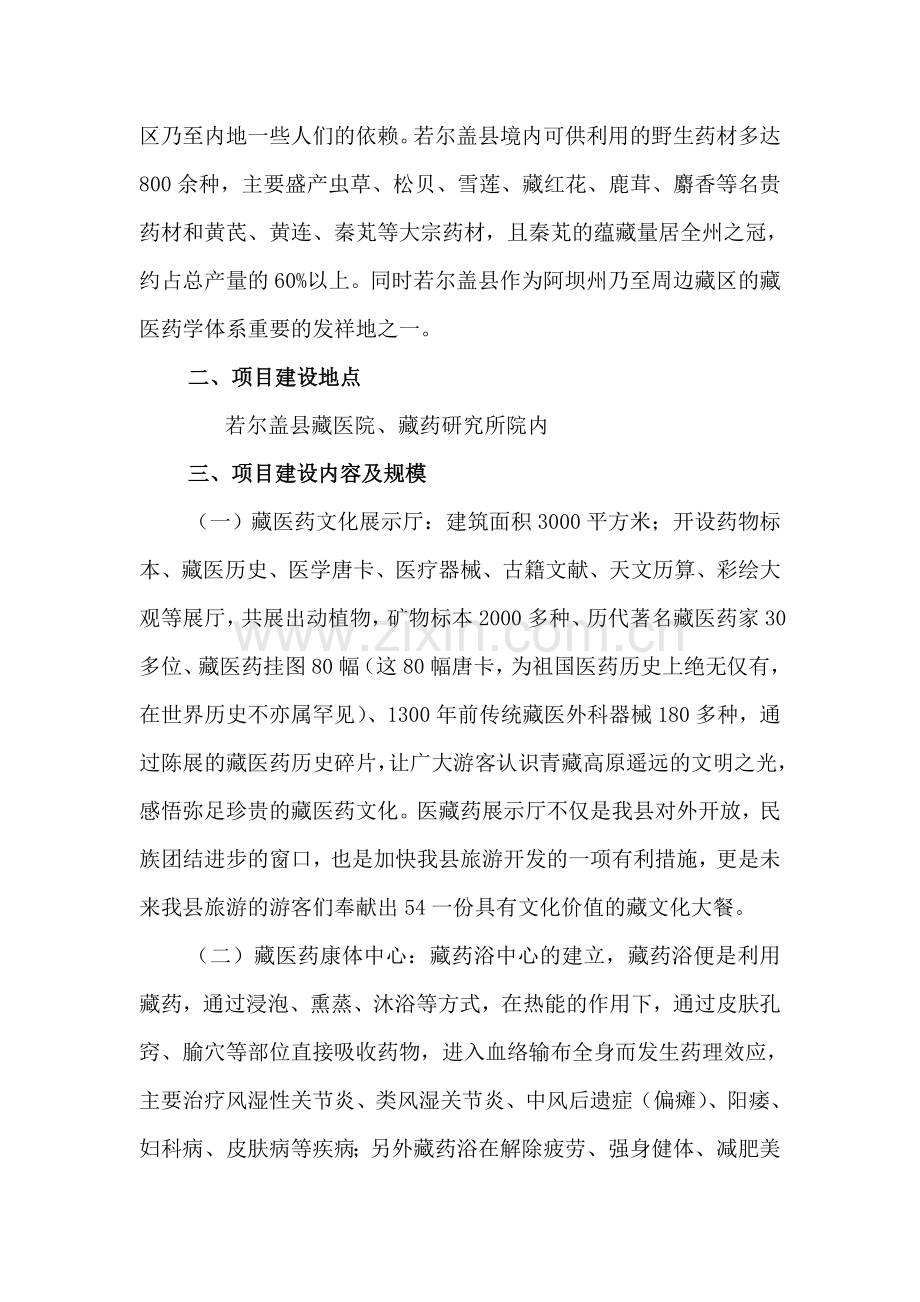 藏医药文化康体中心项目可行性研究报告.doc_第2页