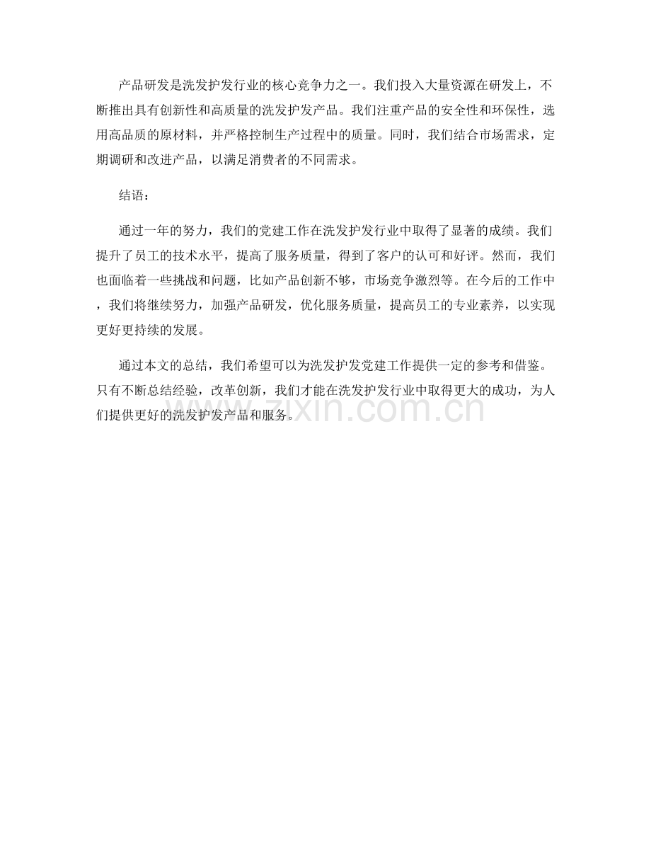 洗发护发党建工作总结.docx_第2页