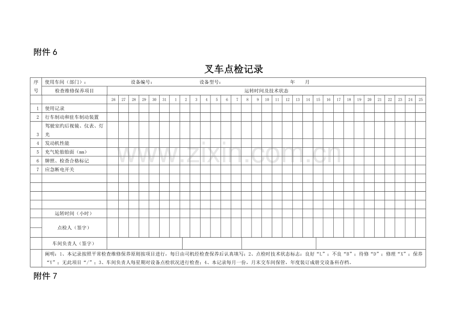 特种设备点检记录.doc_第1页