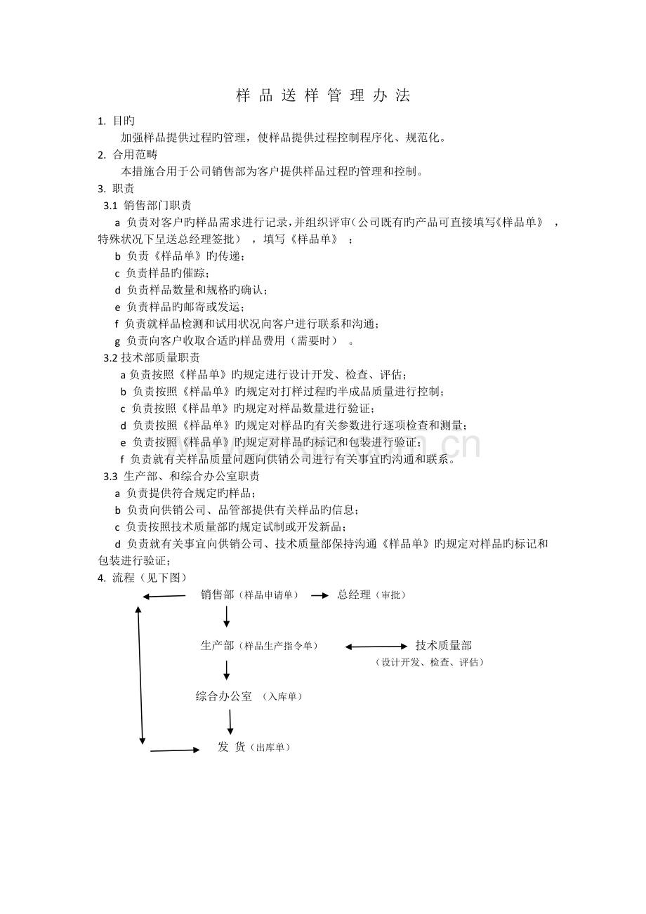 样-品-送-样-管-理-办-法.docx_第1页