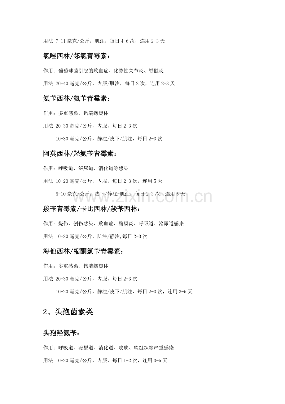 犬猫用药速查手册抗微生物药.doc_第2页