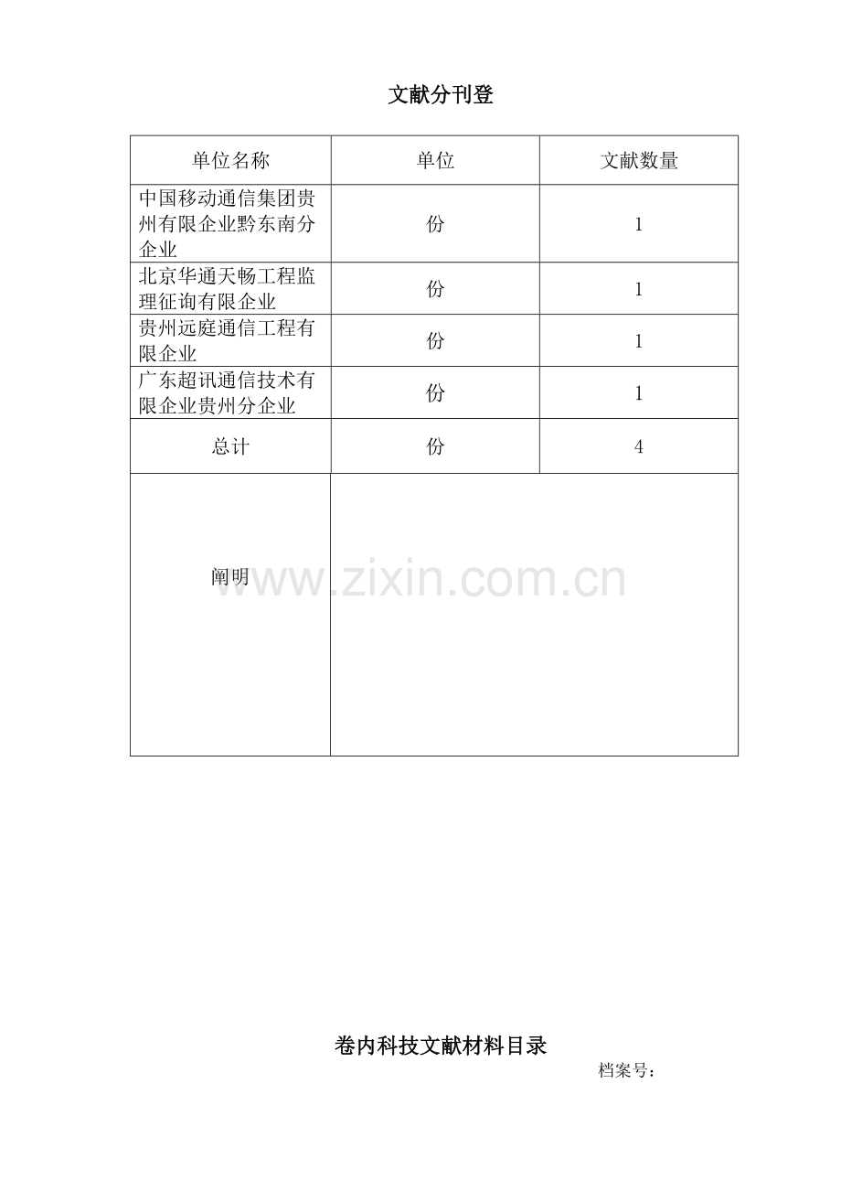 移动工程竣工资料模板.doc_第2页
