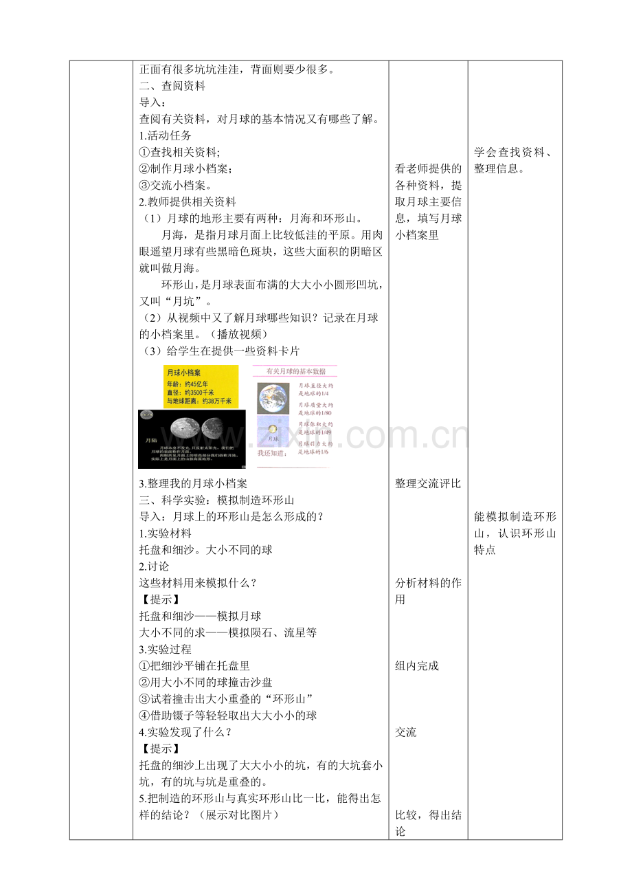 教科版小学科学三年级下册3.5《月球——地球的卫星》教案.doc_第2页