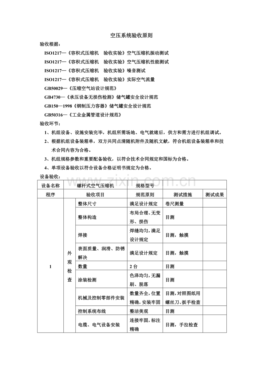 空压站验收标准.doc_第1页