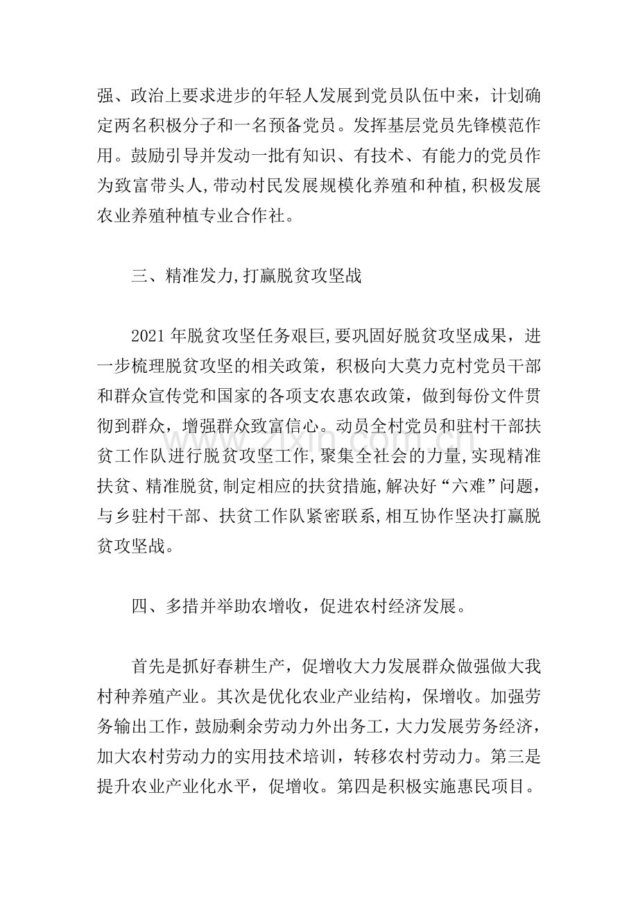 村党总支2021年度工作计划.doc_第2页