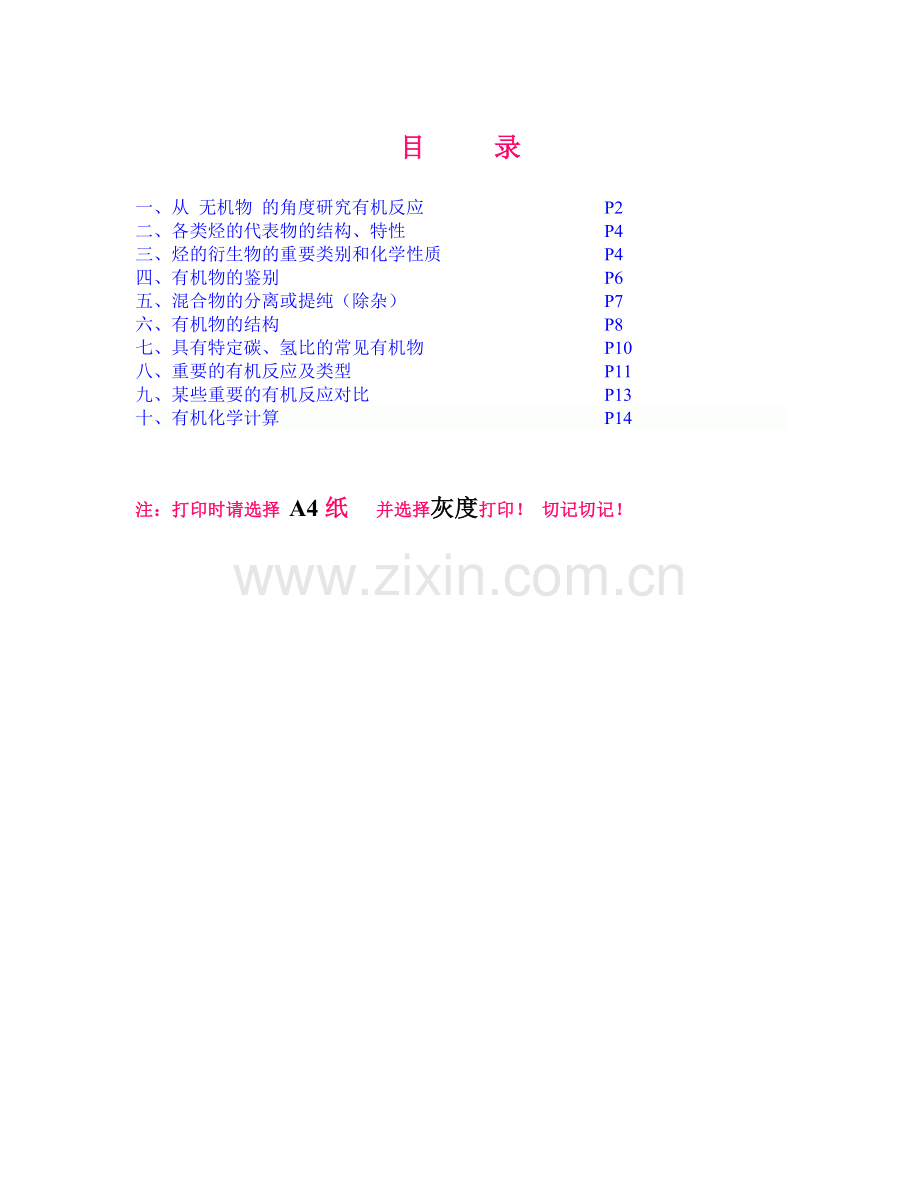 高中化学有机总结汇总.doc_第1页