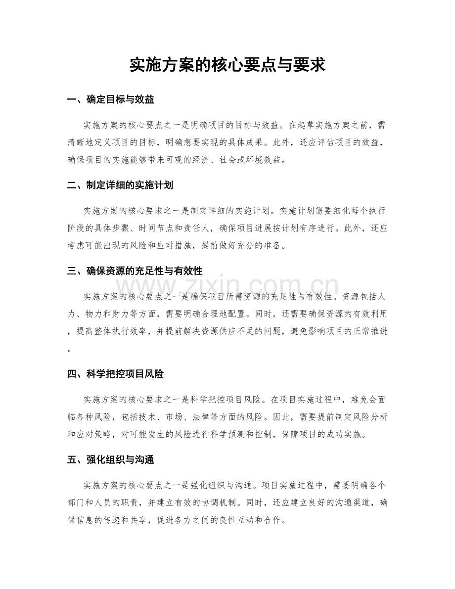 实施方案的核心要点与要求.docx_第1页