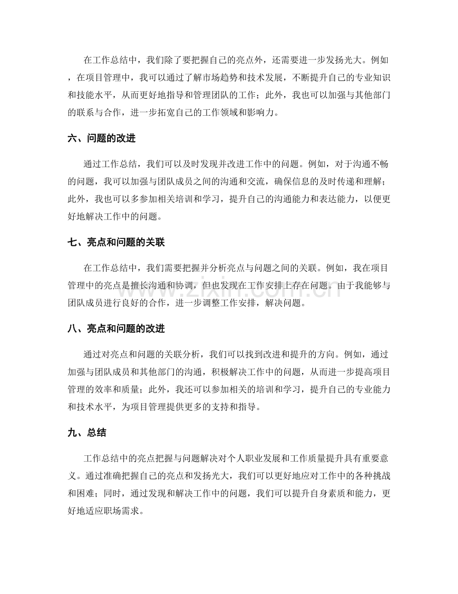工作总结中的亮点把握与问题解决.docx_第2页