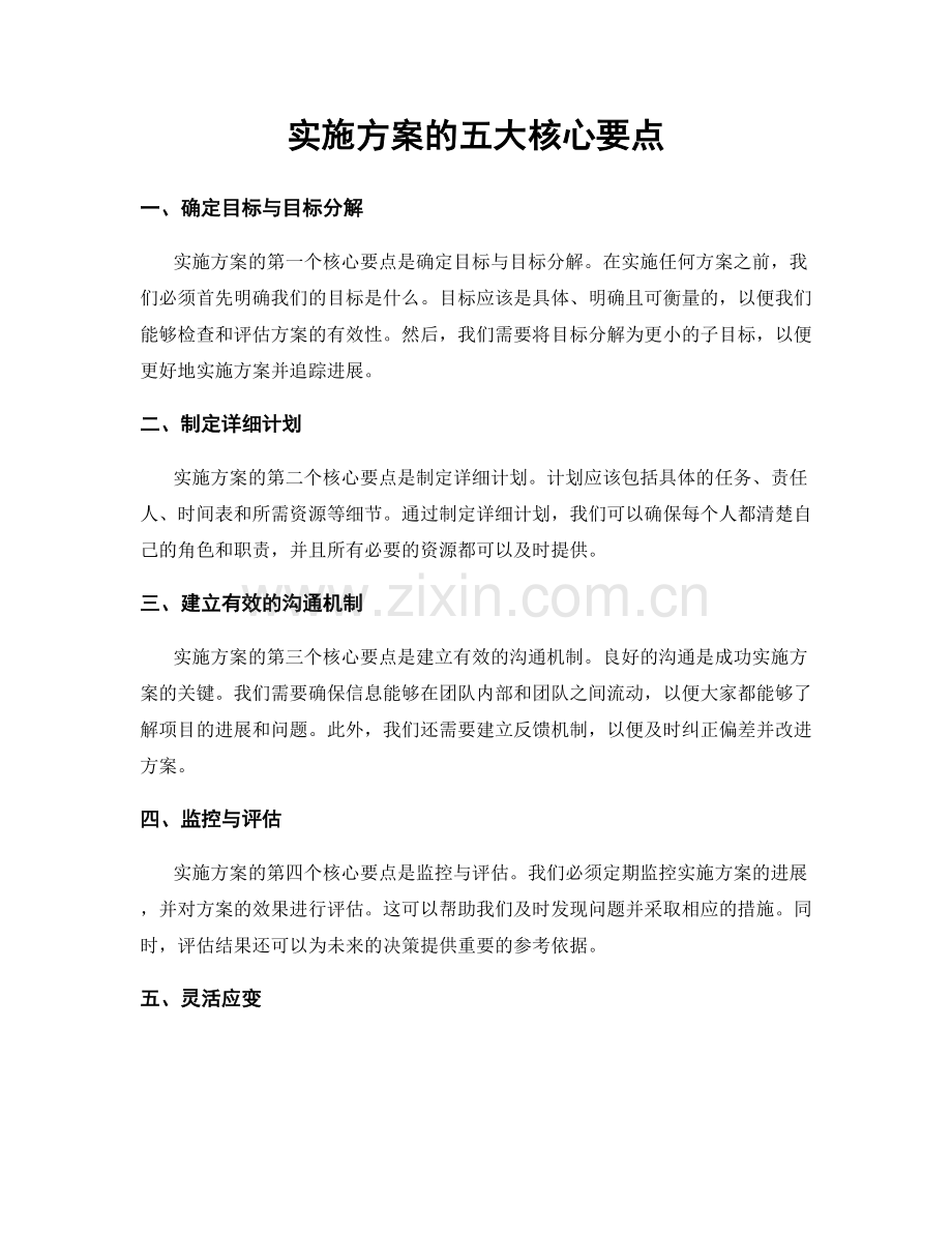 实施方案的五大核心要点.docx_第1页