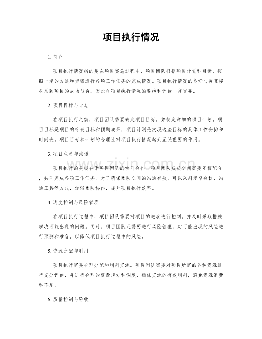 项目执行情况.docx_第1页