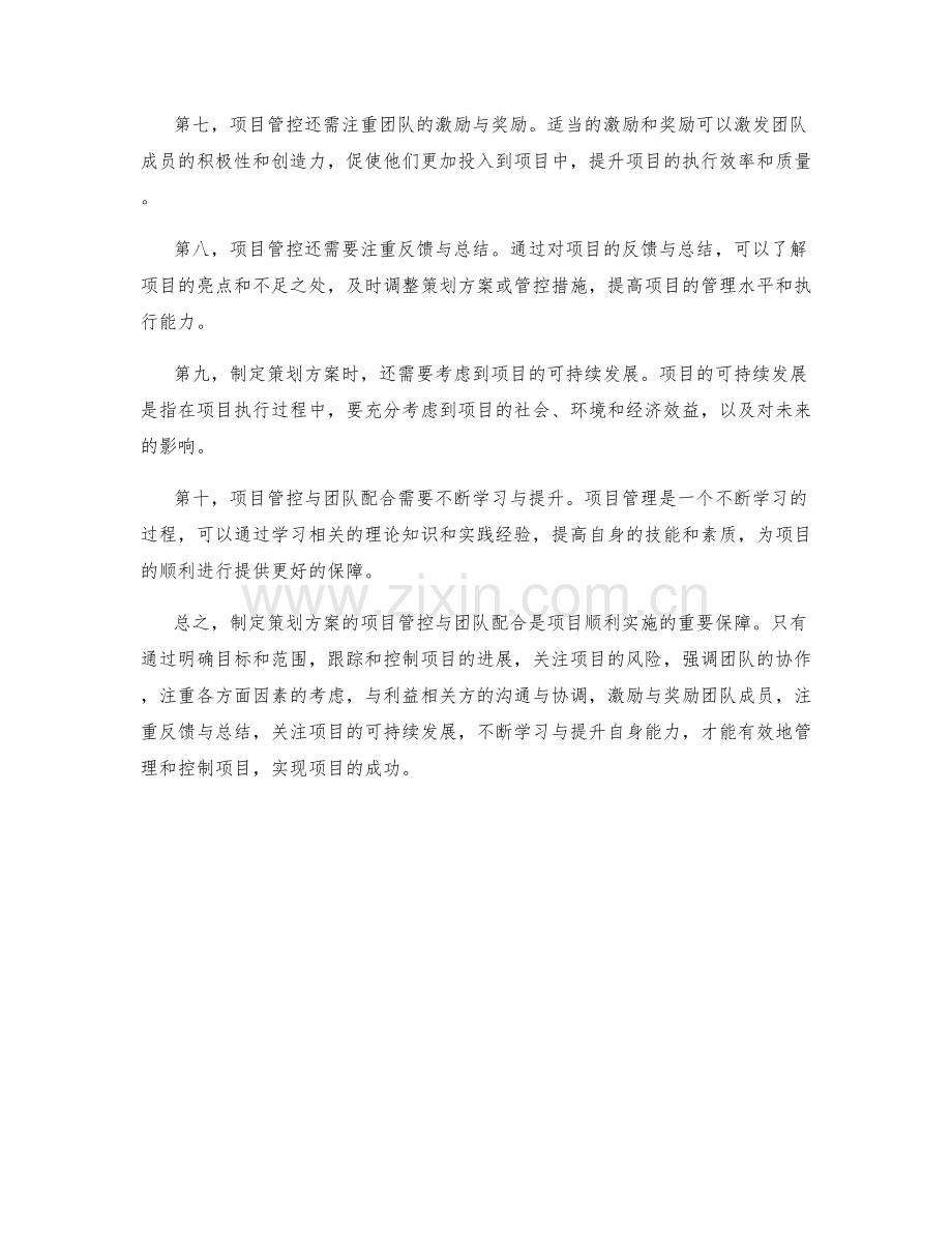 制定策划方案的项目管控与团队配合.docx_第2页