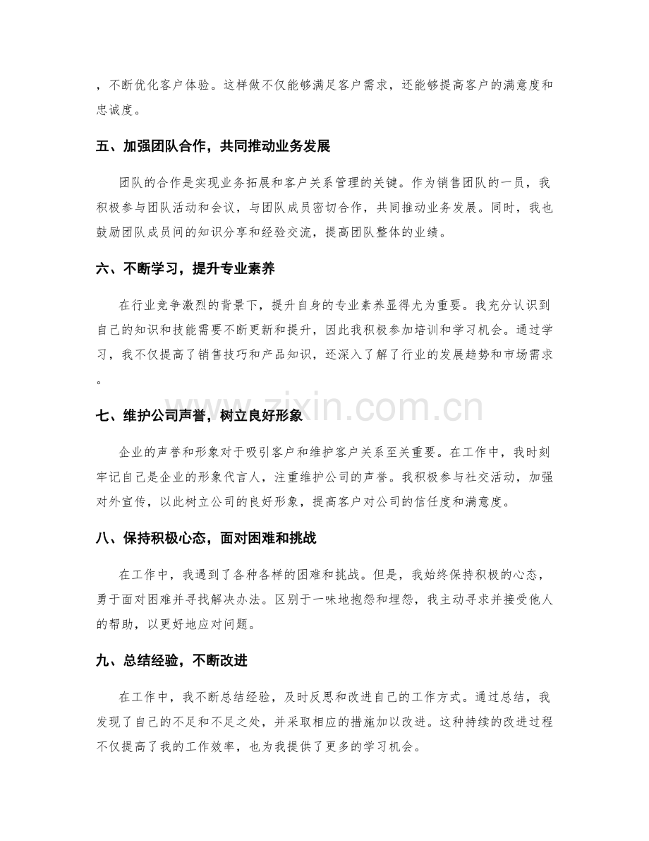 工作总结的业务拓展与客户关系管理.docx_第2页