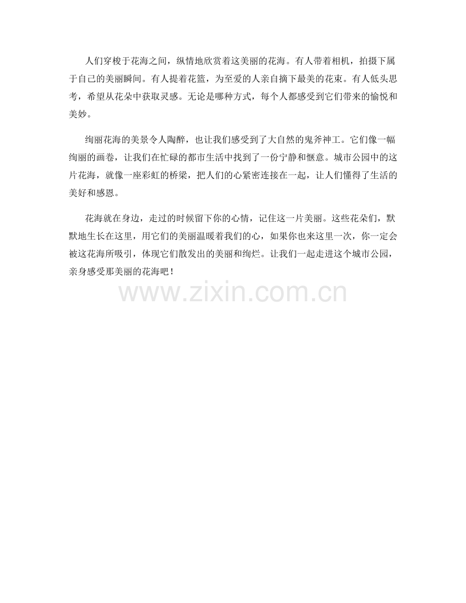城市公园中的绚丽花海.docx_第2页