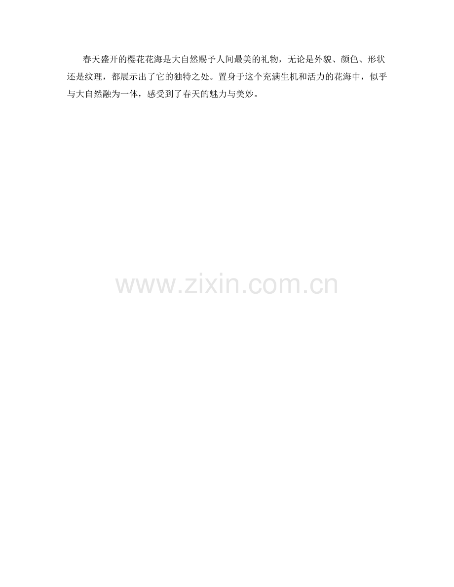春天盛开的樱花花海.docx_第2页