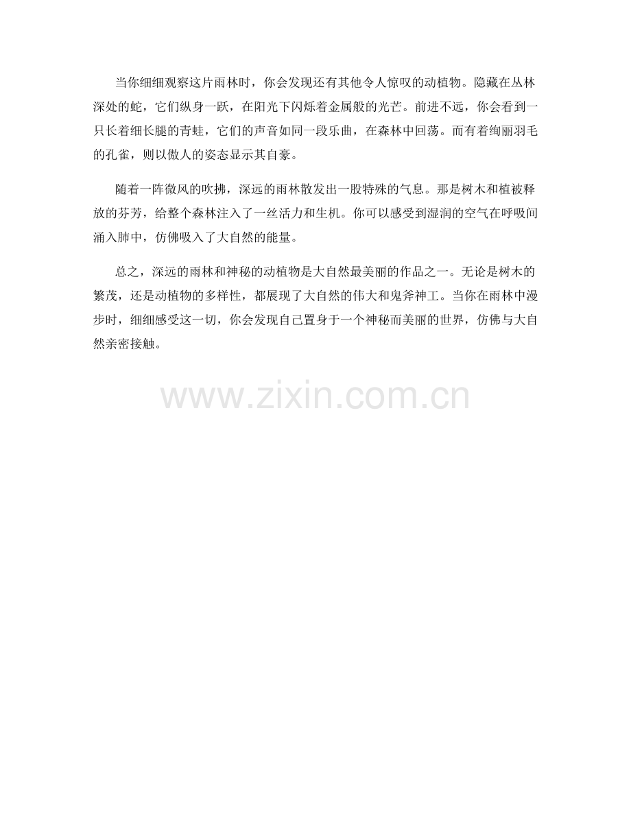深远的雨林和神秘的动植物.docx_第2页