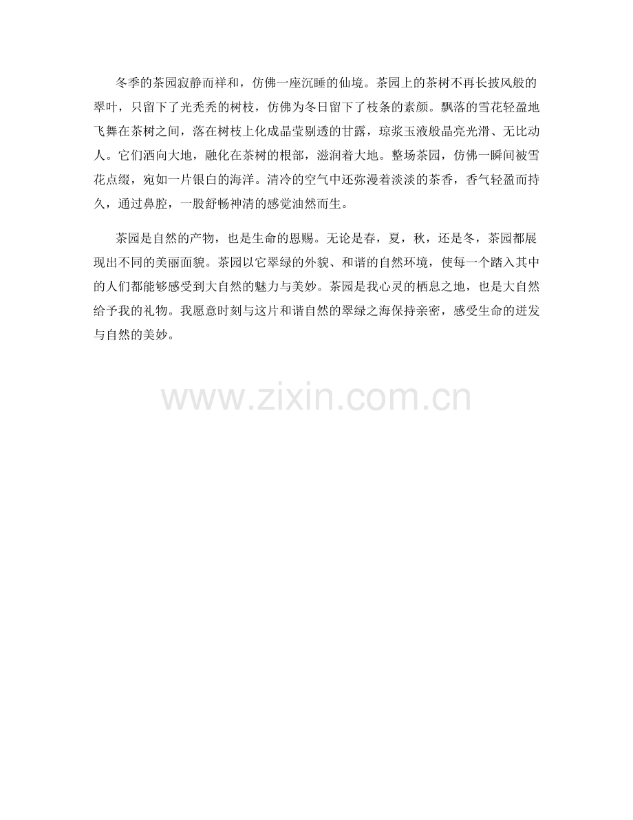 翠绿的茶园与和谐自然.docx_第2页