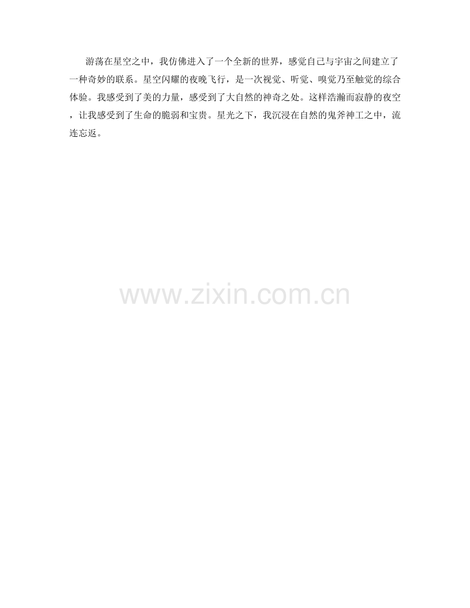 星空闪耀的夜晚飞行.docx_第2页