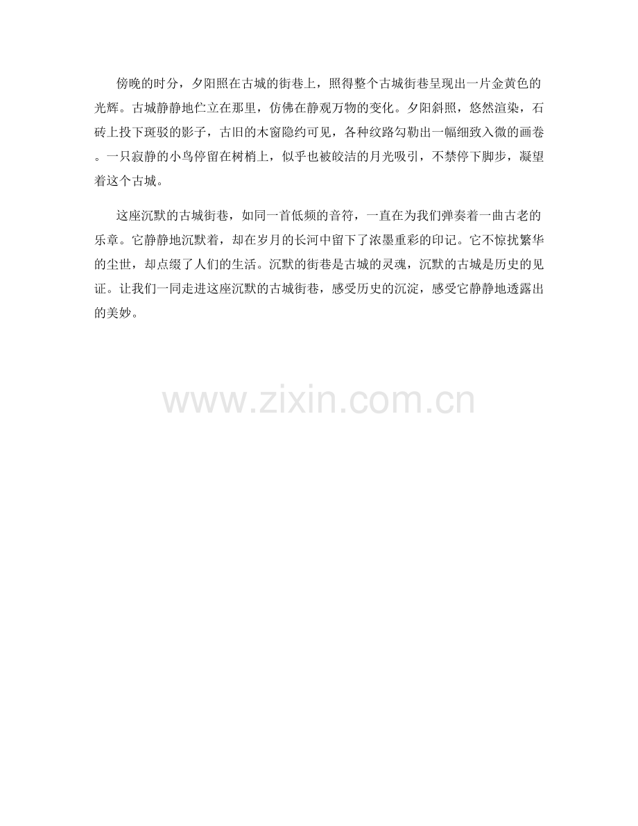 沉默的古城街巷.docx_第2页