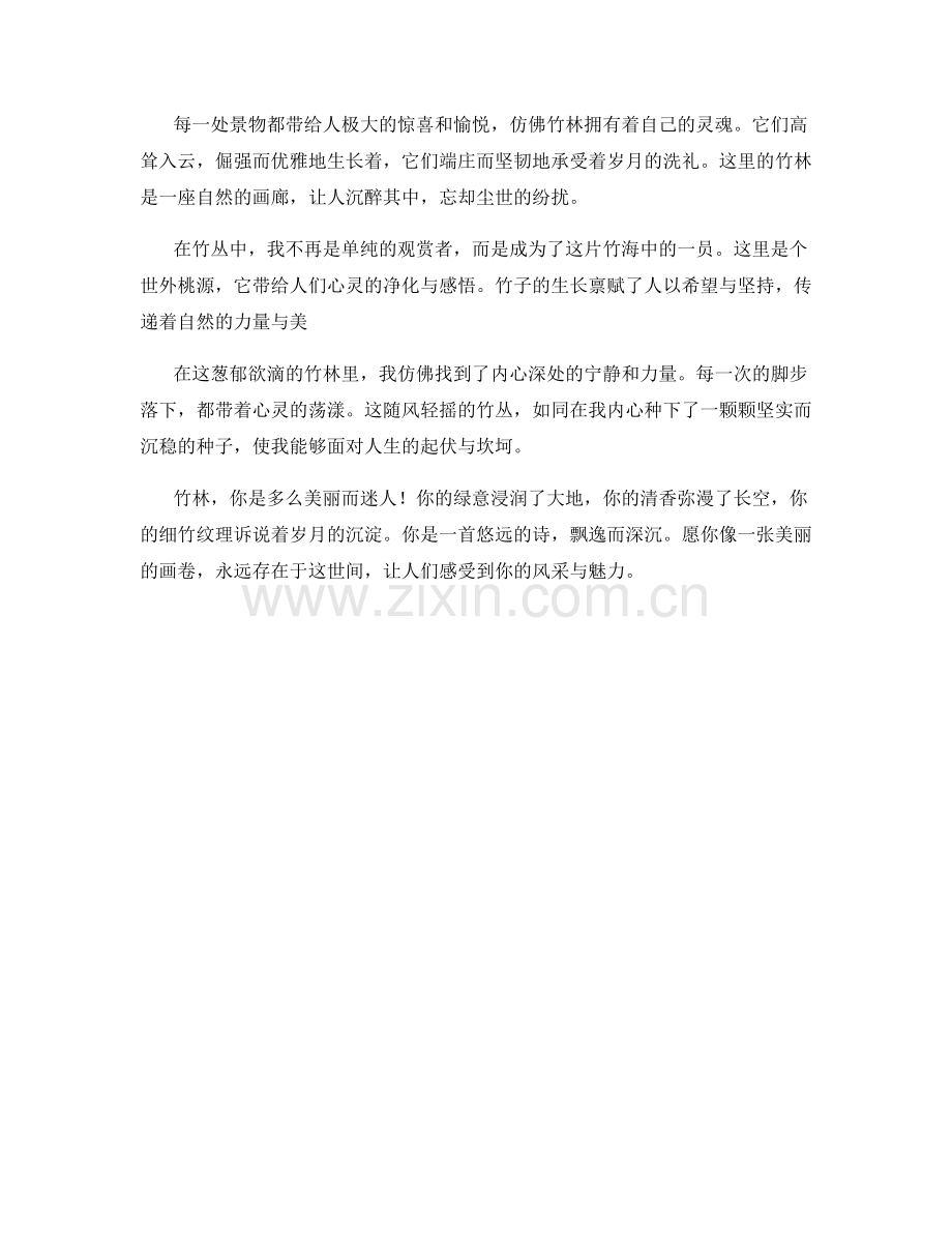 葱郁欲滴的竹林丛林.docx_第2页