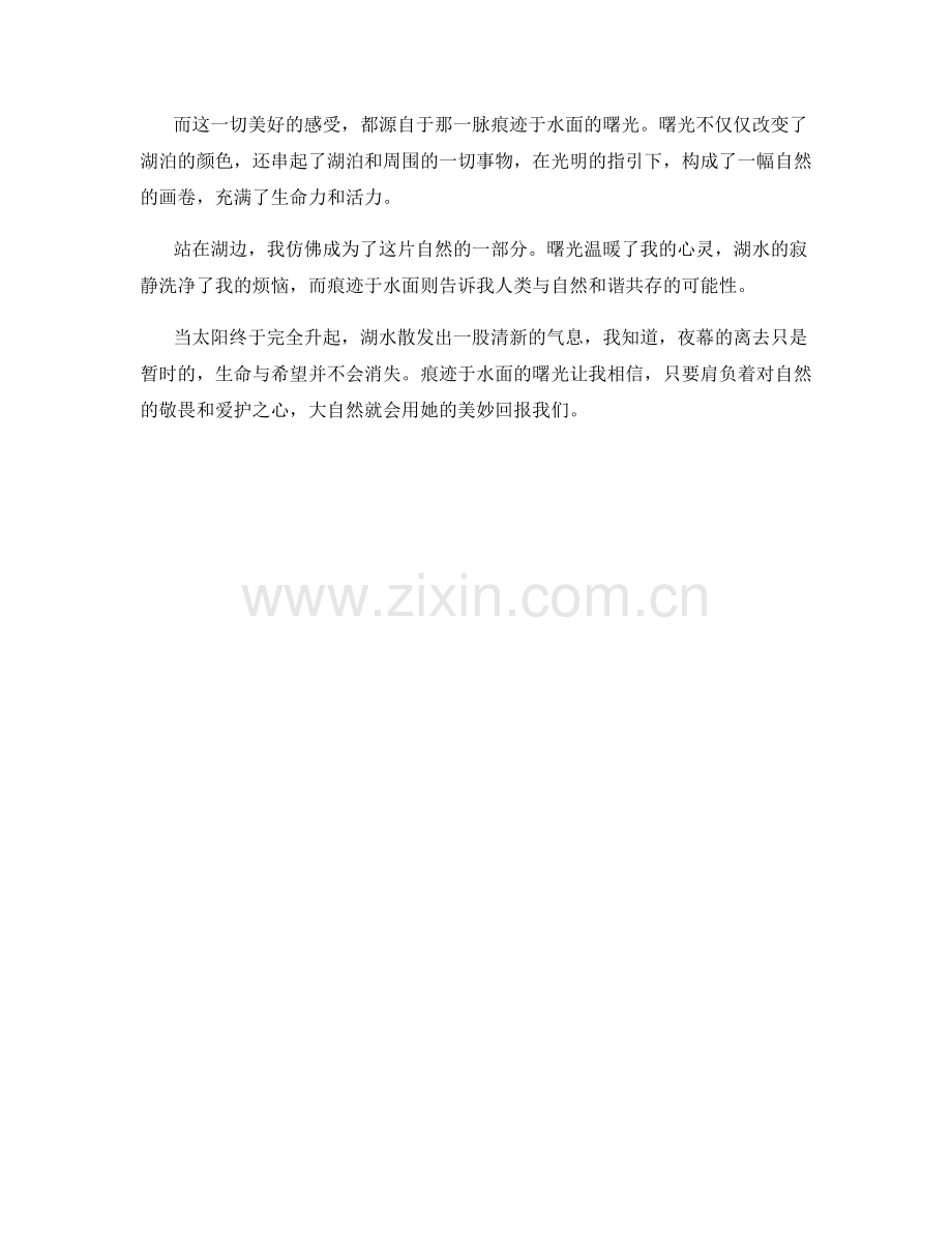 痕迹于水面的曙光.docx_第2页