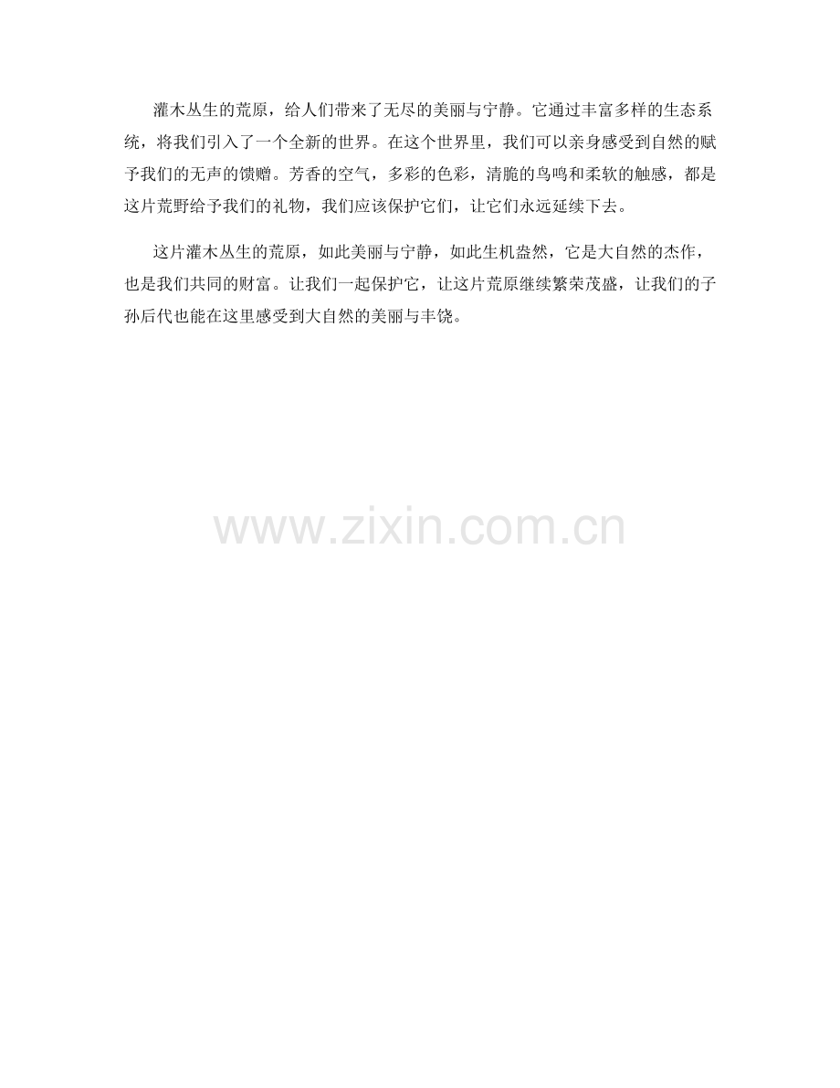 灌木丛生的荒原.docx_第2页
