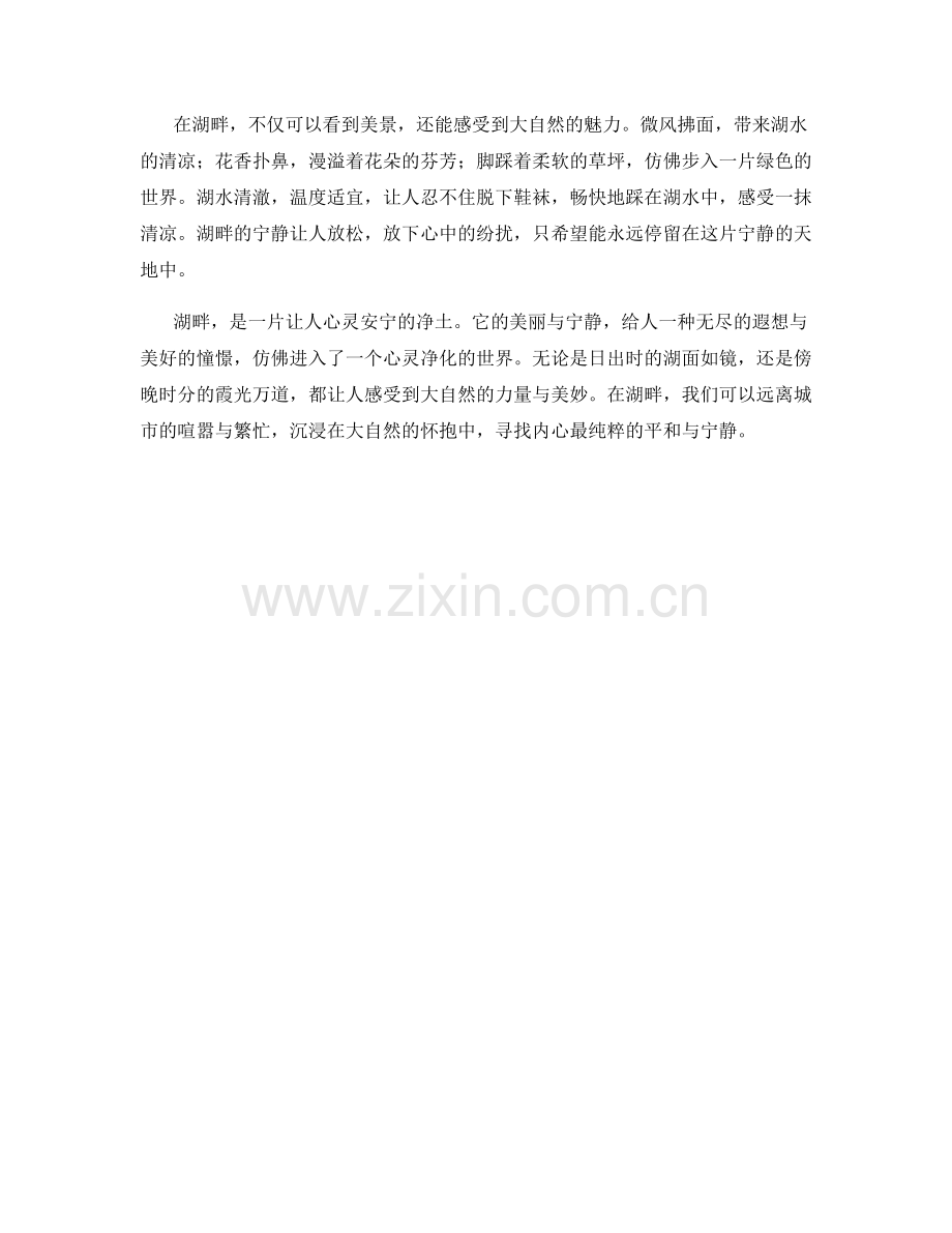 平和宁静的湖畔.docx_第2页