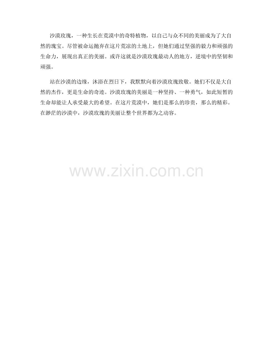 沙漠玫瑰：描绘辽阔沙漠中的奇特植物（2023）.docx_第2页