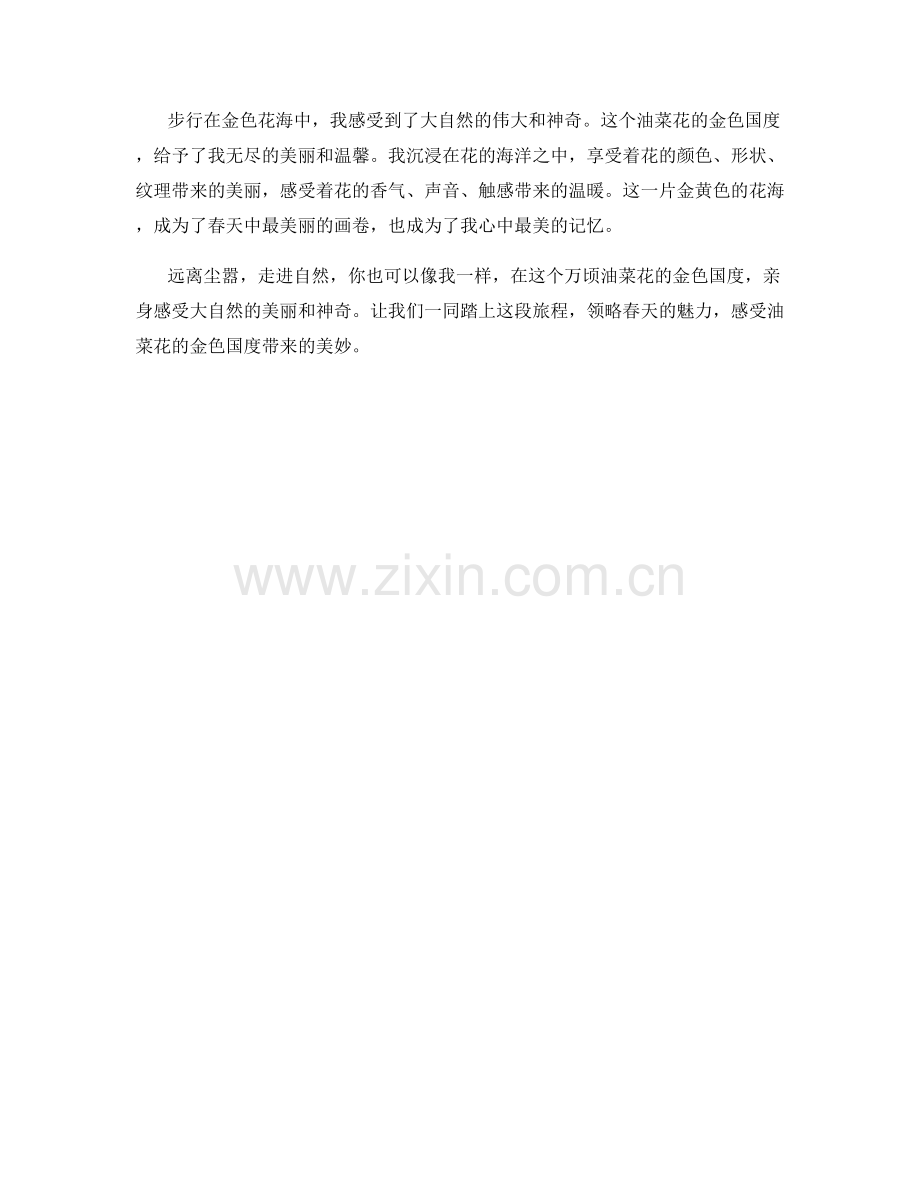 万顷油菜花的金色国度.docx_第2页