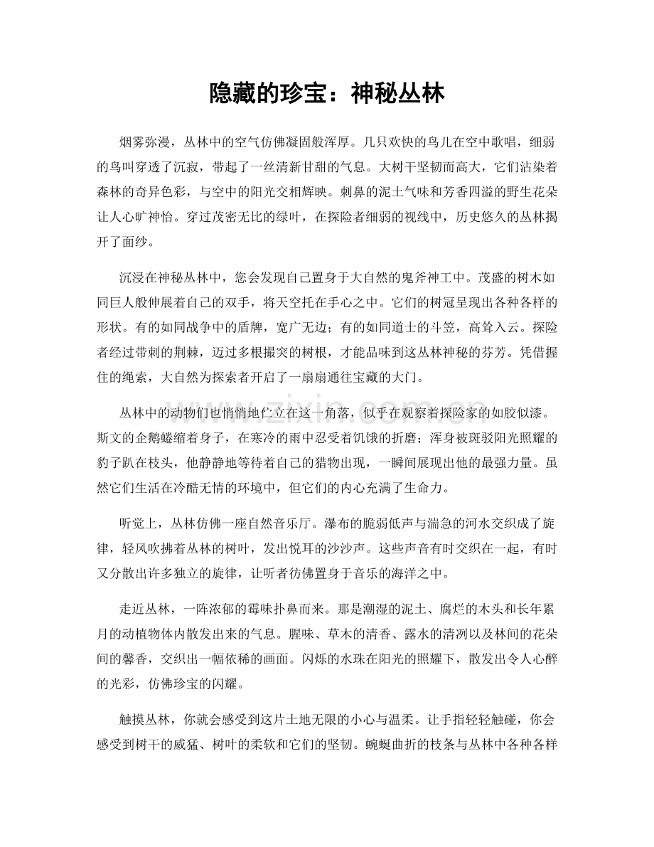隐藏的珍宝：神秘丛林.docx_第1页