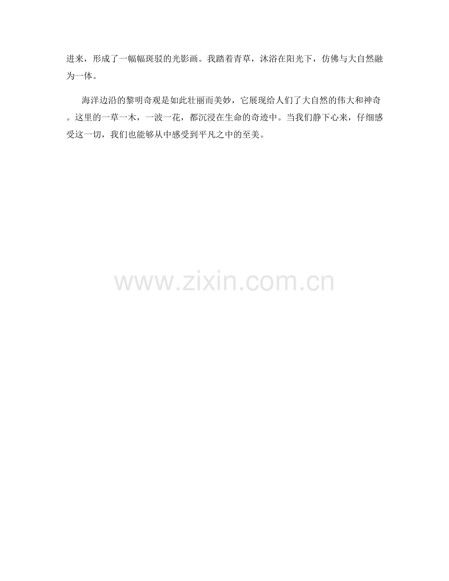 至美日出：海洋边沿的黎明奇观.docx_第2页