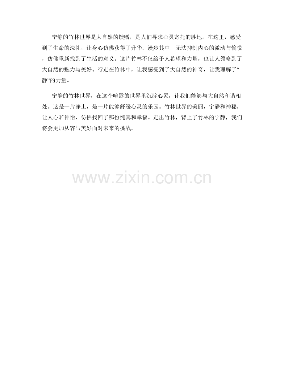 宁静的竹林世界.docx_第2页