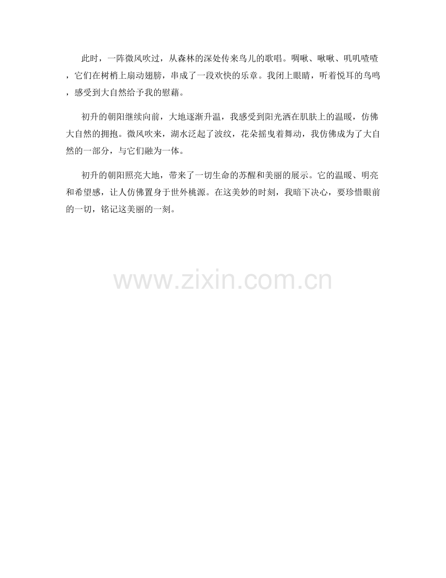 初升的朝阳照亮大地.docx_第2页