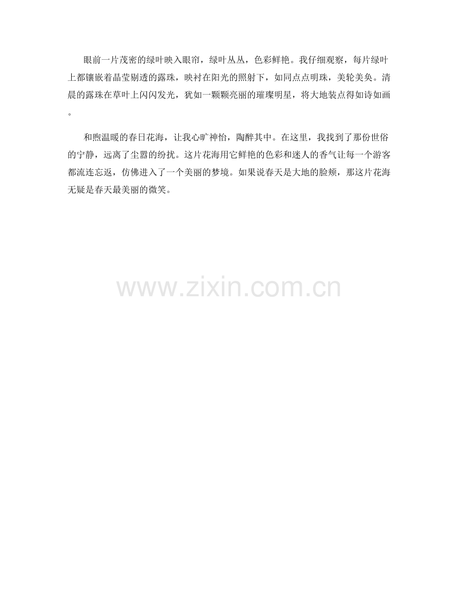 和煦温暖的春日花海.docx_第2页