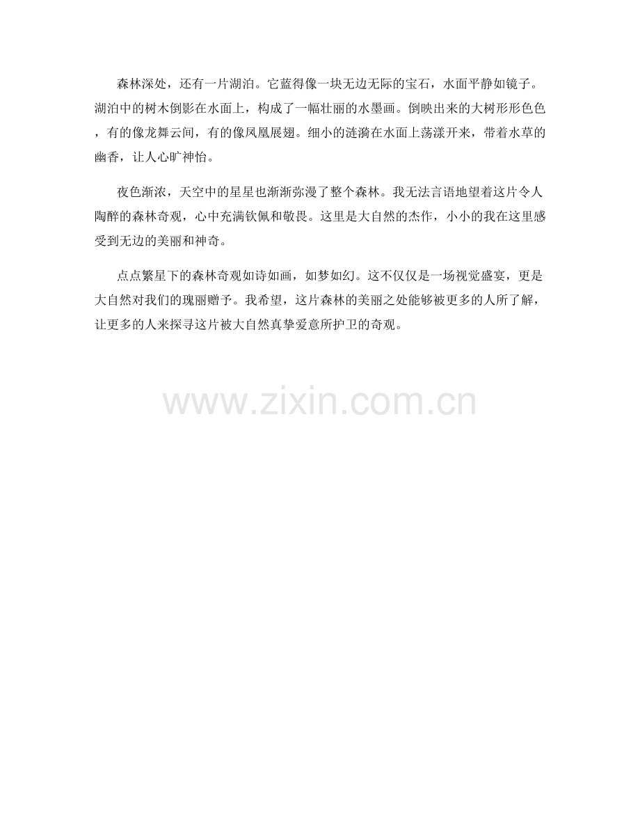 点点繁星下的森林奇观.docx_第2页
