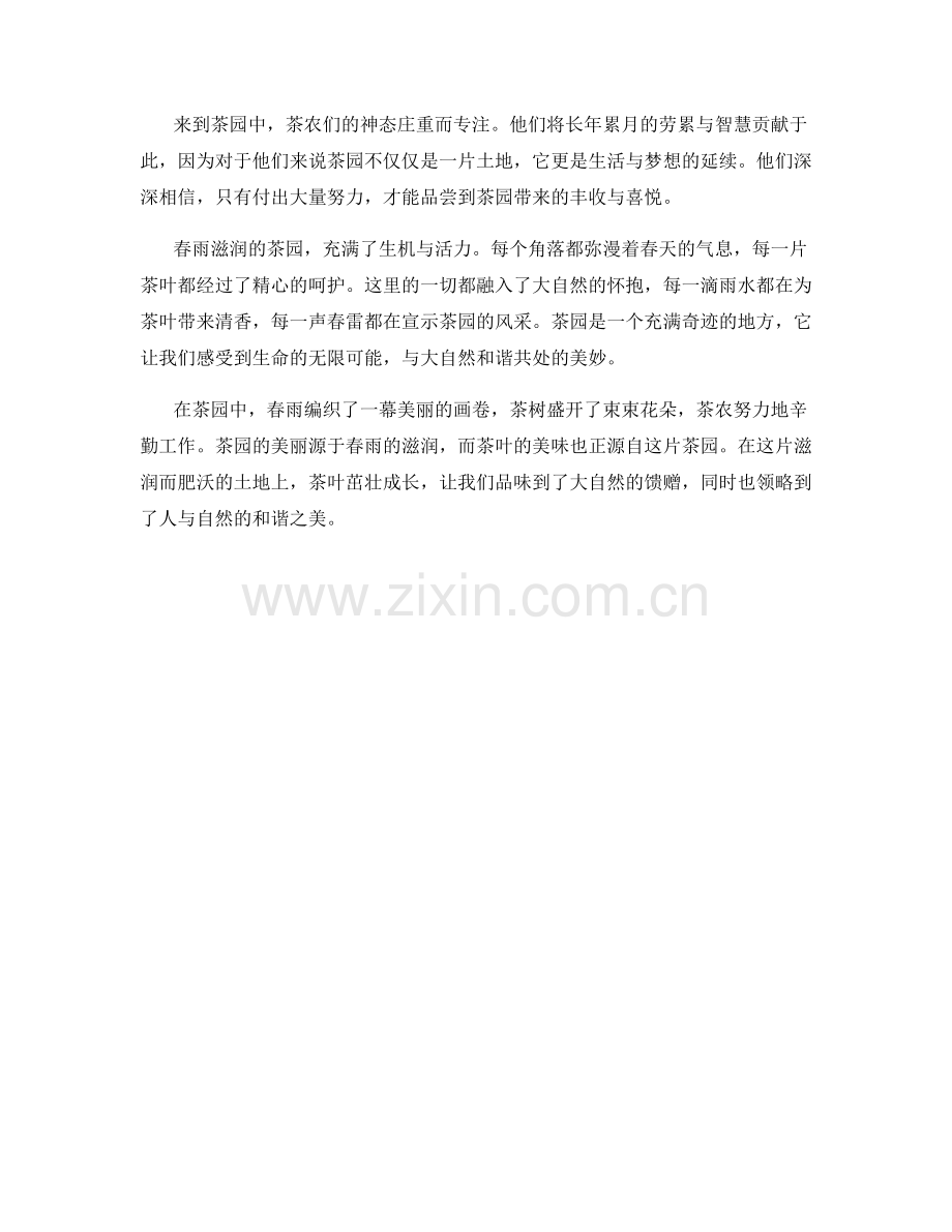 春雨滋润的茶园.docx_第2页