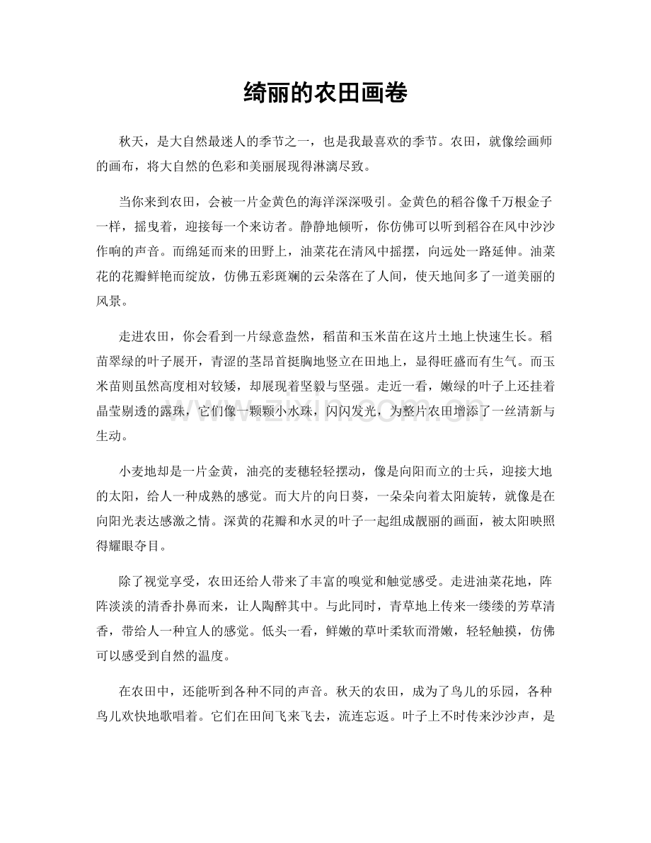 绮丽的农田画卷.docx_第1页
