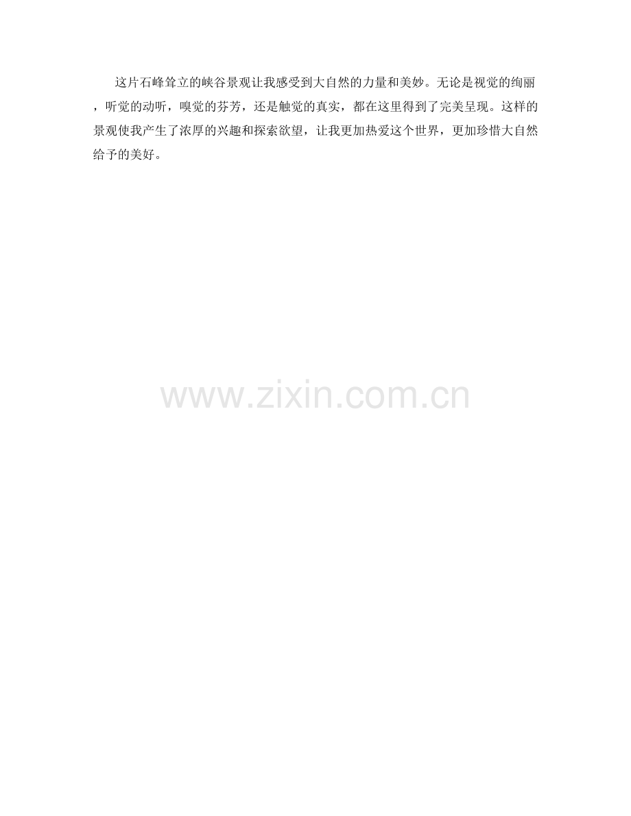 石峰耸立的峡谷景观.docx_第2页