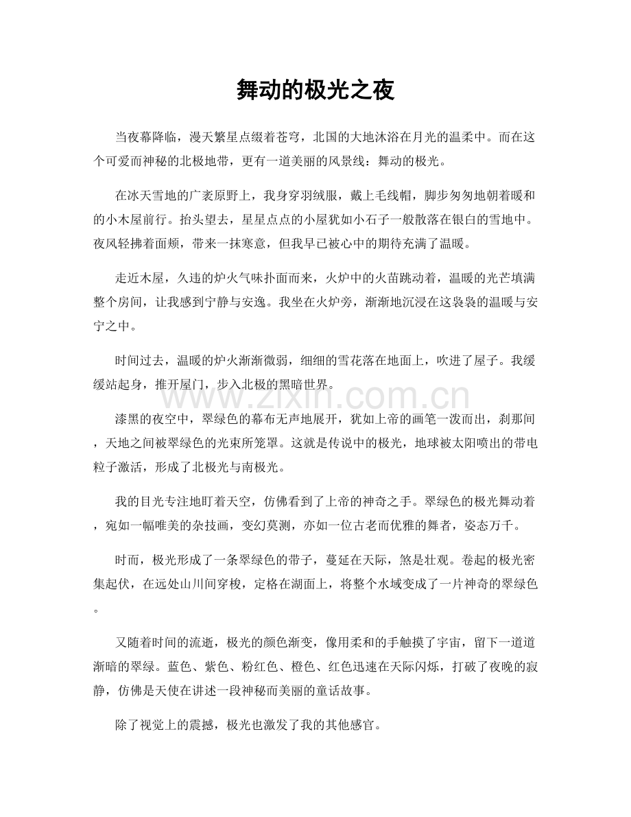 舞动的极光之夜.docx_第1页
